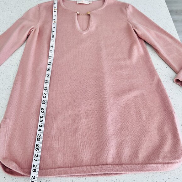 Tory Burch pink merion wool Tunic sweater, size S - Picture 7 of 8